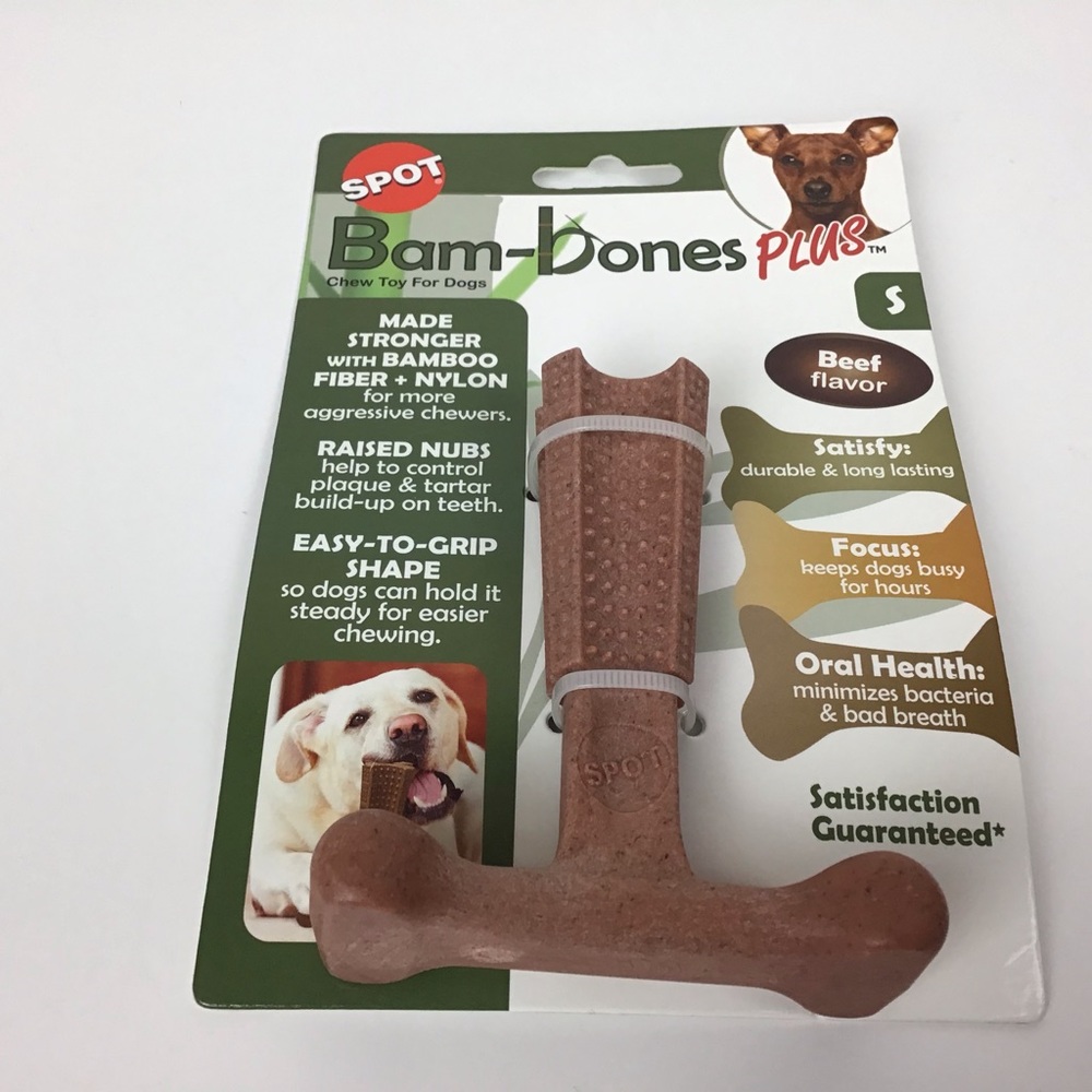 Spot Bam-Bones Plus Chew Toy for Dogs Beef Flavor